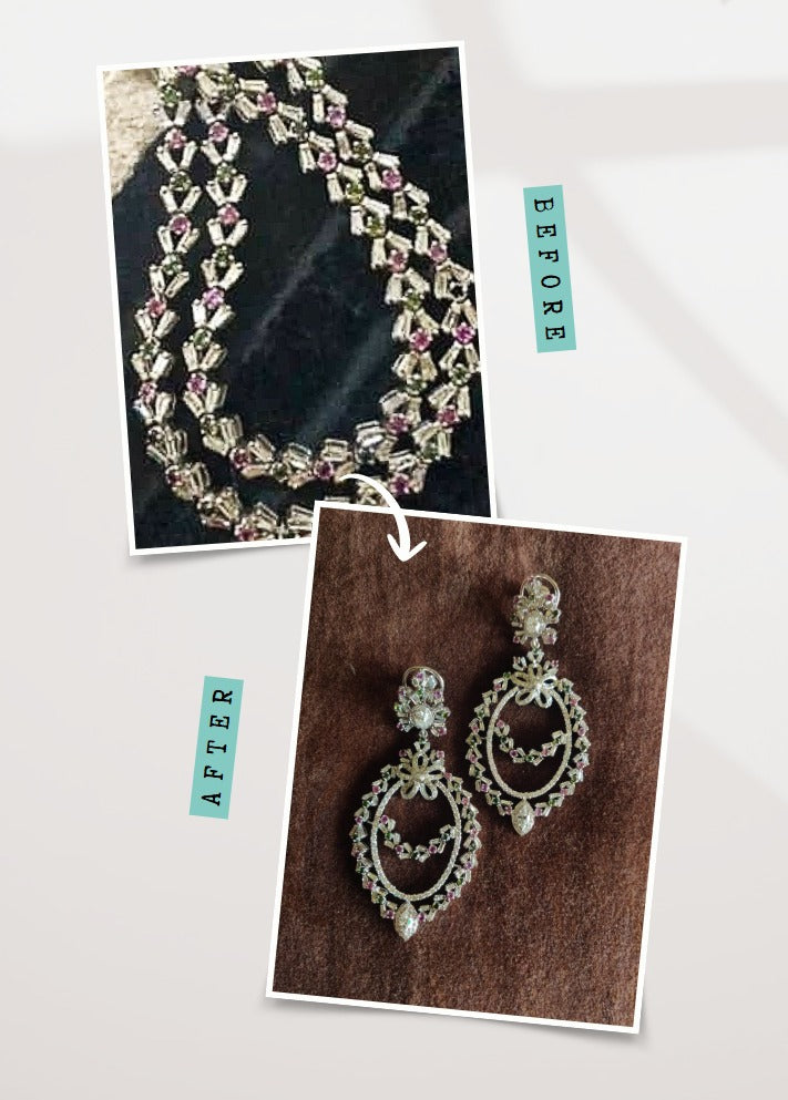 Necklace to earrings